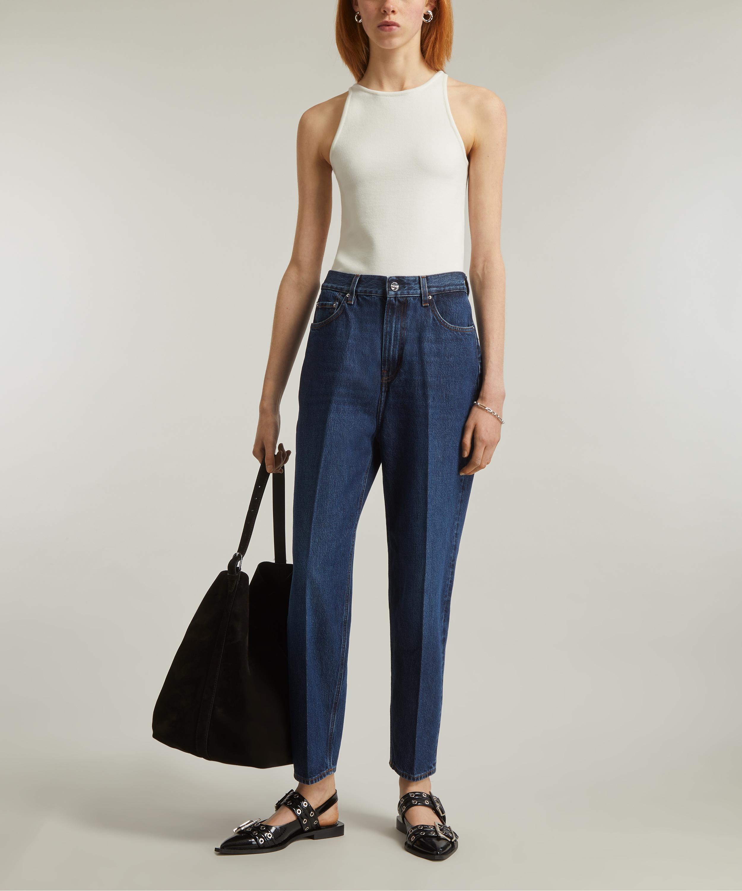 Tapered leg denim dark blue – TOTEME