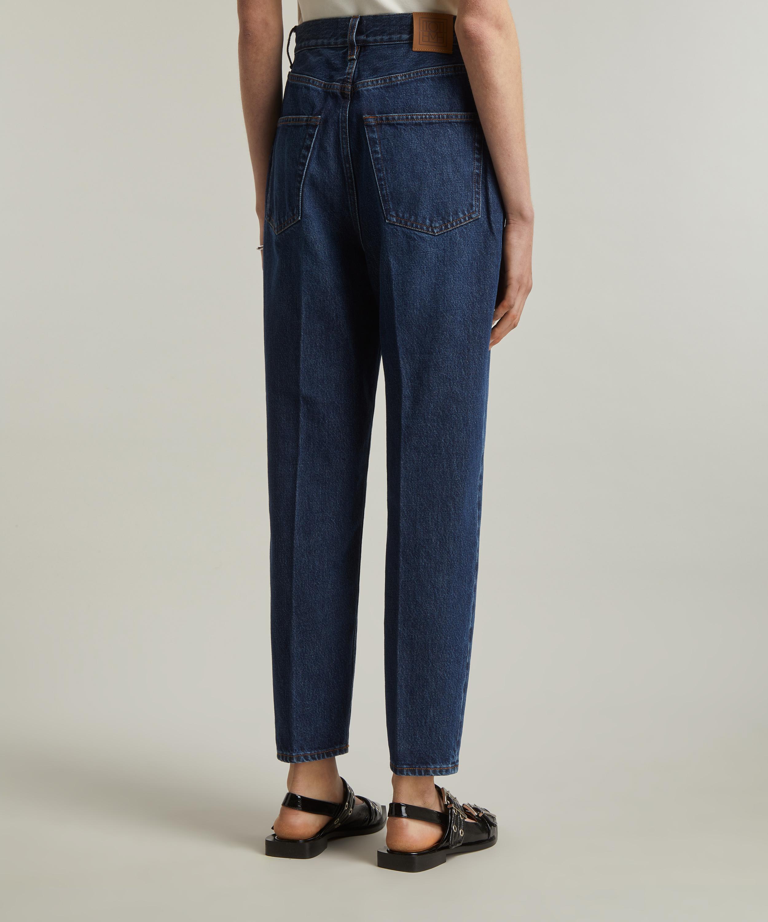 Toteme - Wide Tapered Leg Denim Jeans image number 3