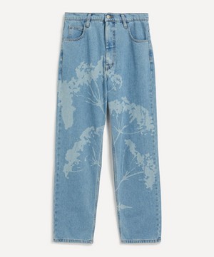 FANFARE - High Waisted Laser Dandelion Blue Jeans image number 0