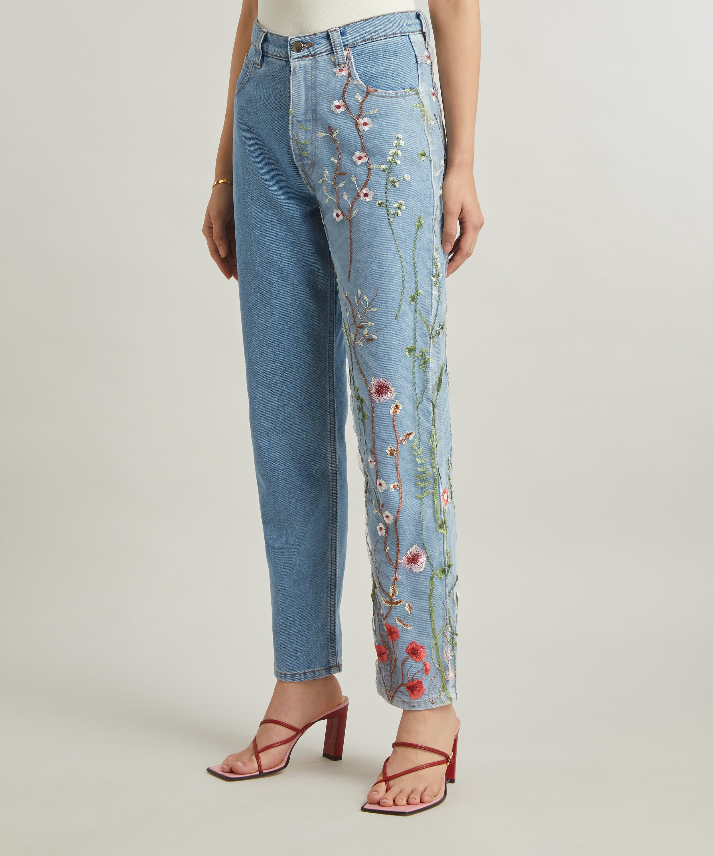 Vetements on sale embroidered jeans