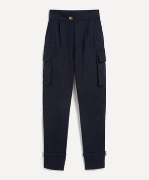 FANFARE - Navy Utility Cargo Trousers image number 0