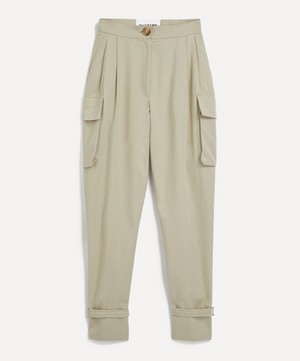 FANFARE - Beige Utility Cargo Trousers image number 0