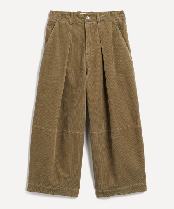 YMC - Deadbeat Olive Corduroy Trousers image number null