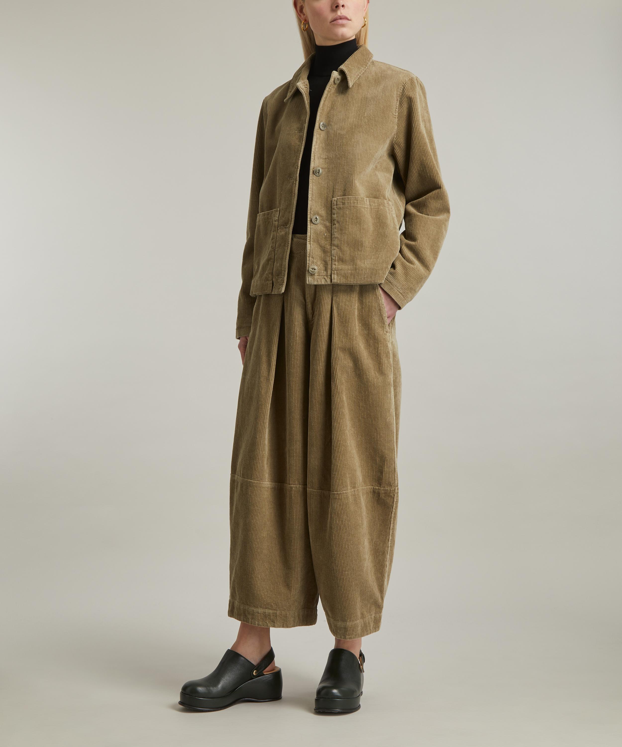 YMC - Deadbeat Olive Corduroy Trousers image number 1