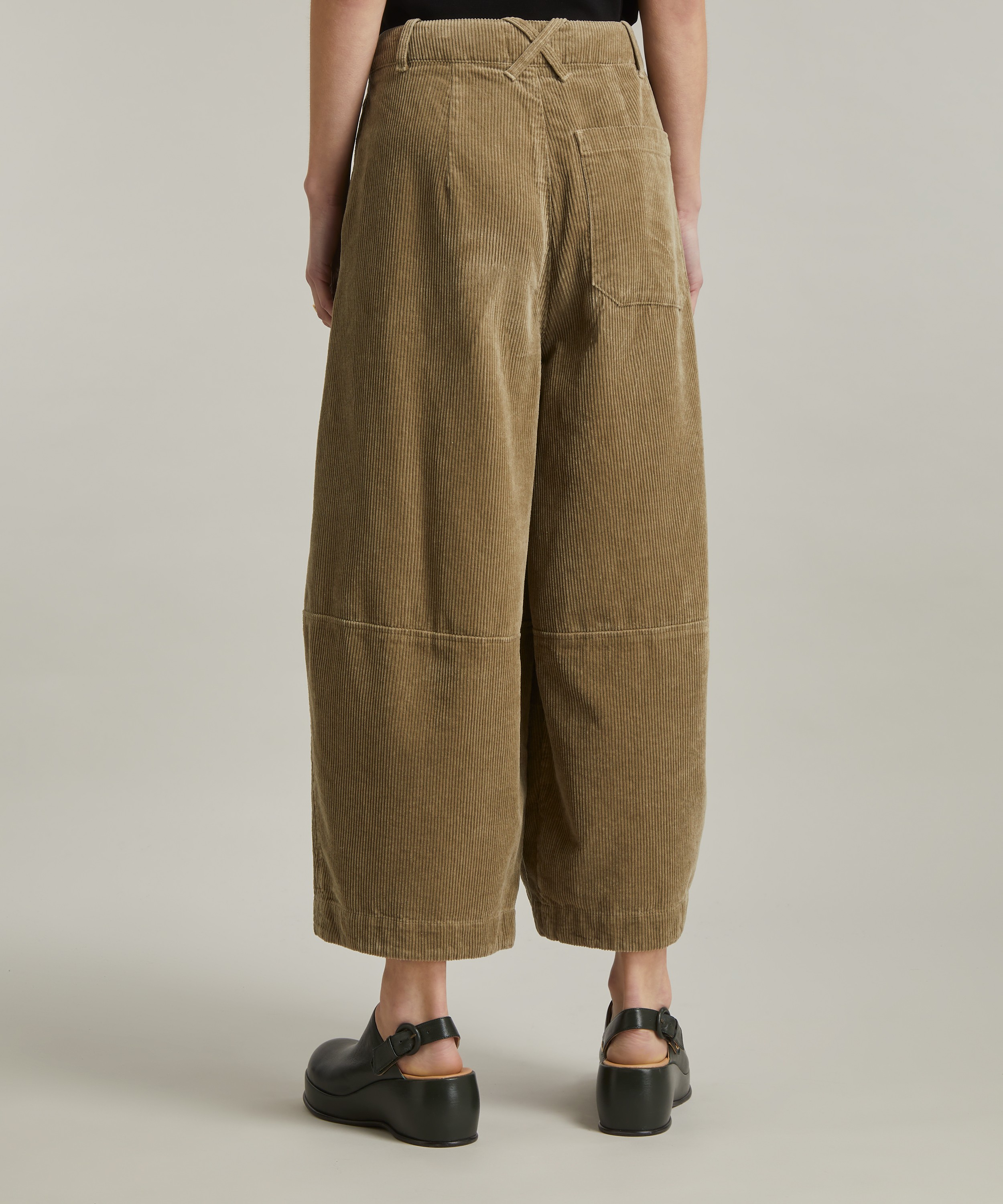 YMC - Deadbeat Olive Corduroy Trousers image number 3