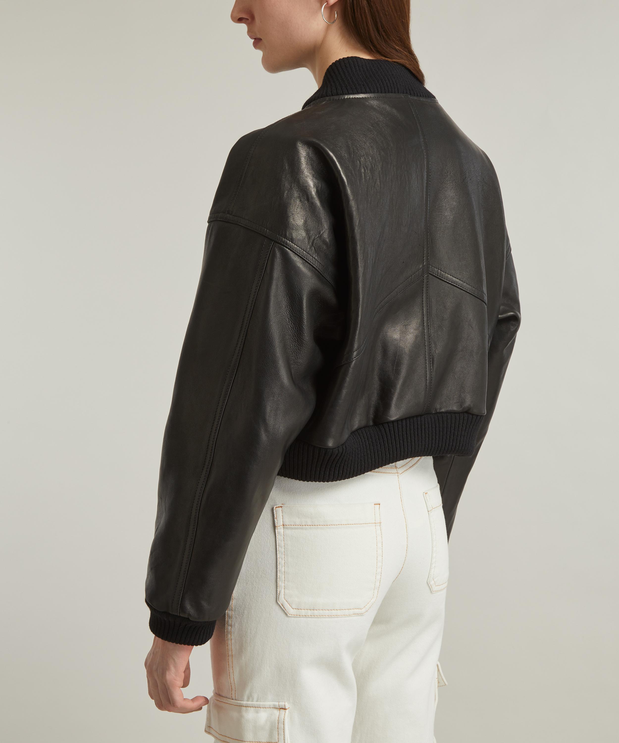 YMC - Tenor Leather Bomber Jacket image number 3