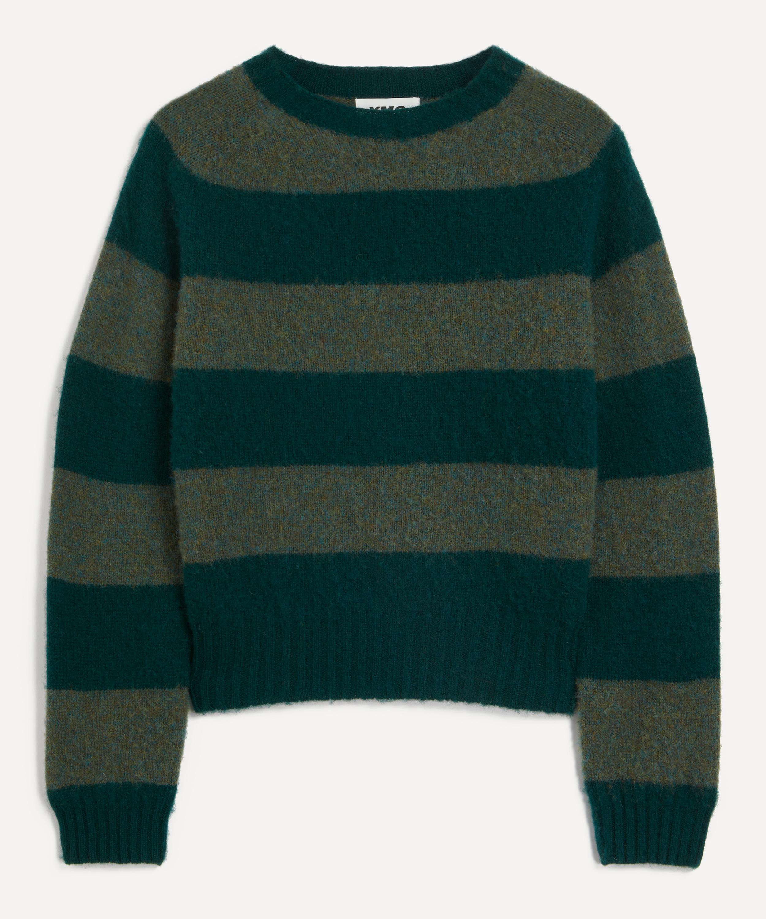 YMC Jets Stripe Crew-Neck Jumper | Liberty