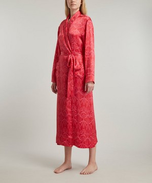 Liberty - Ianthe Silk Satin Long Robe image number 1
