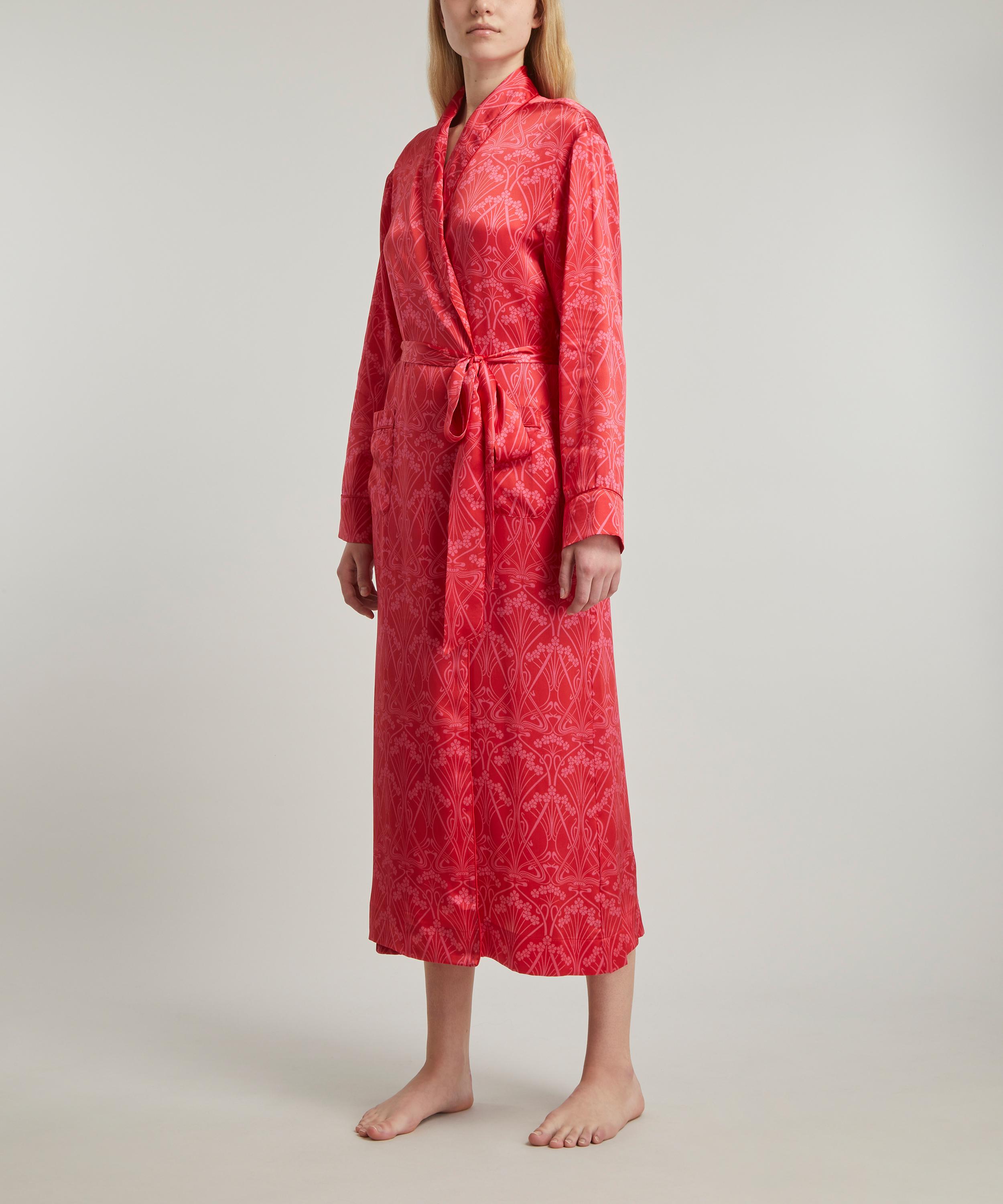 Liberty - Ianthe Silk Satin Long Robe image number 1