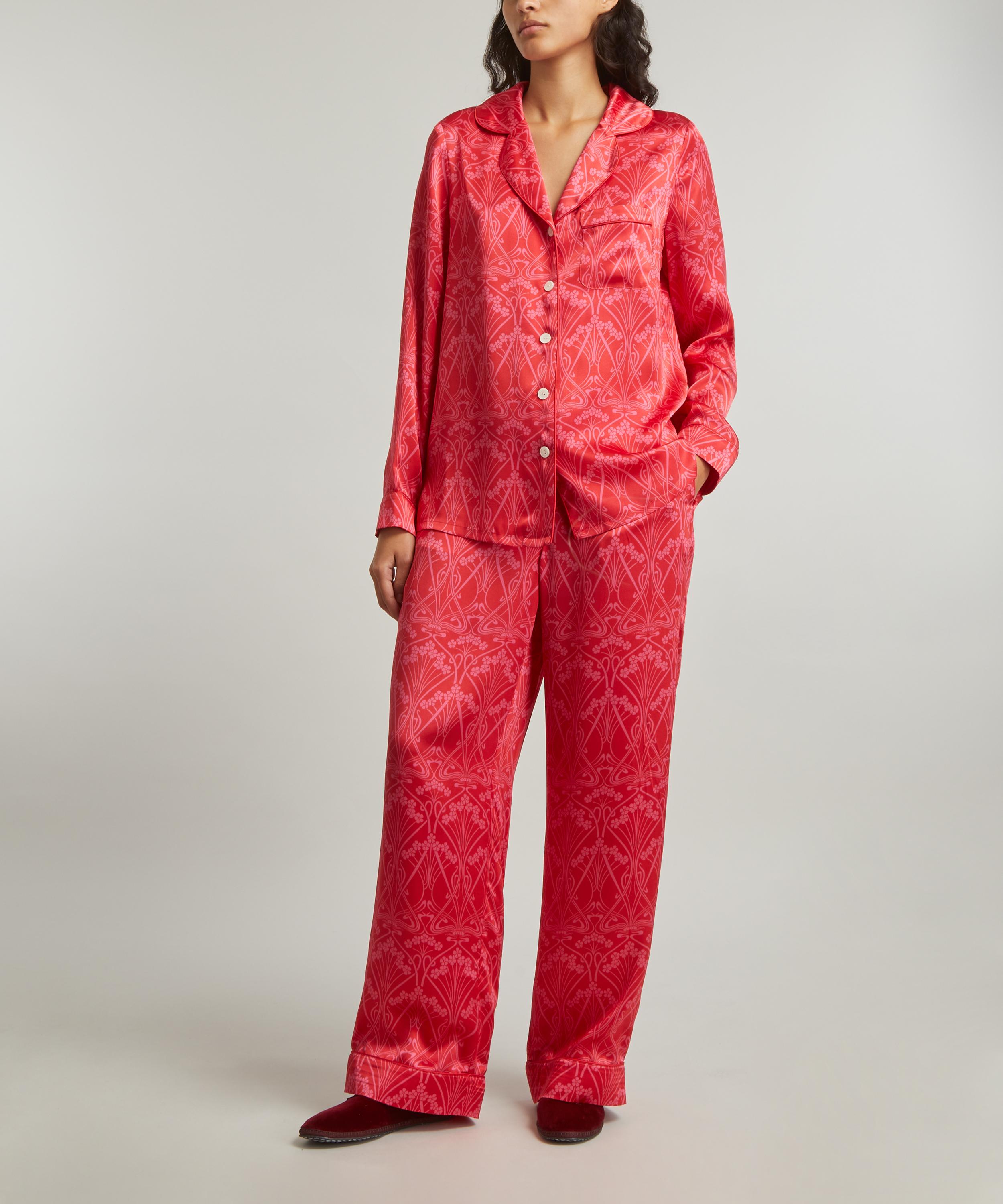 Liberty Ianthe Silk Satin Pyjama Set Liberty