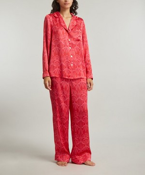 Liberty - Ianthe Silk Satin Pyjama Set  image number 2