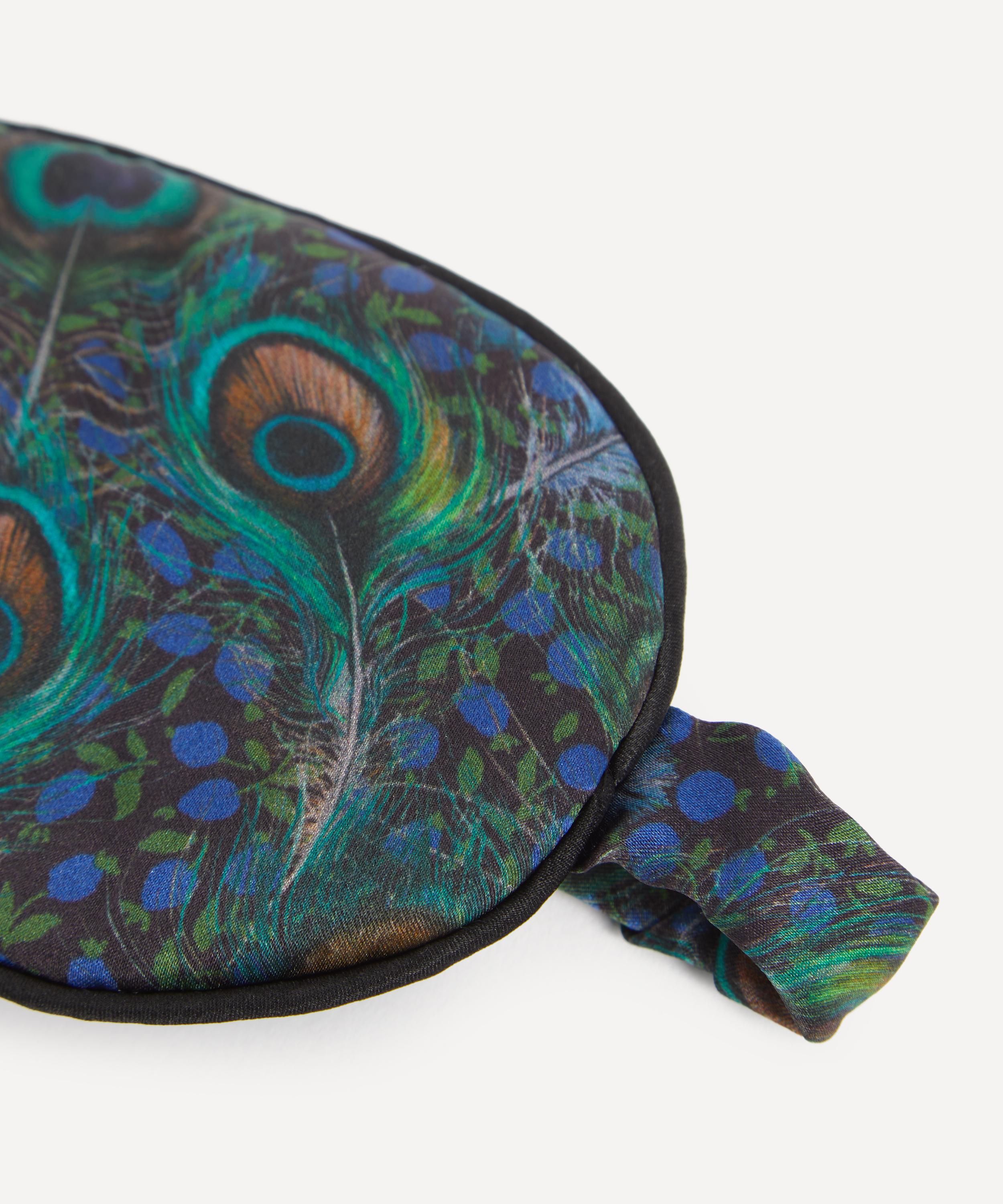 Liberty - Peacock Manor Silk Satin Eye Mask image number 2