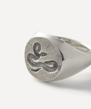 Frederick Grove - Snake Signet Ring image number 1
