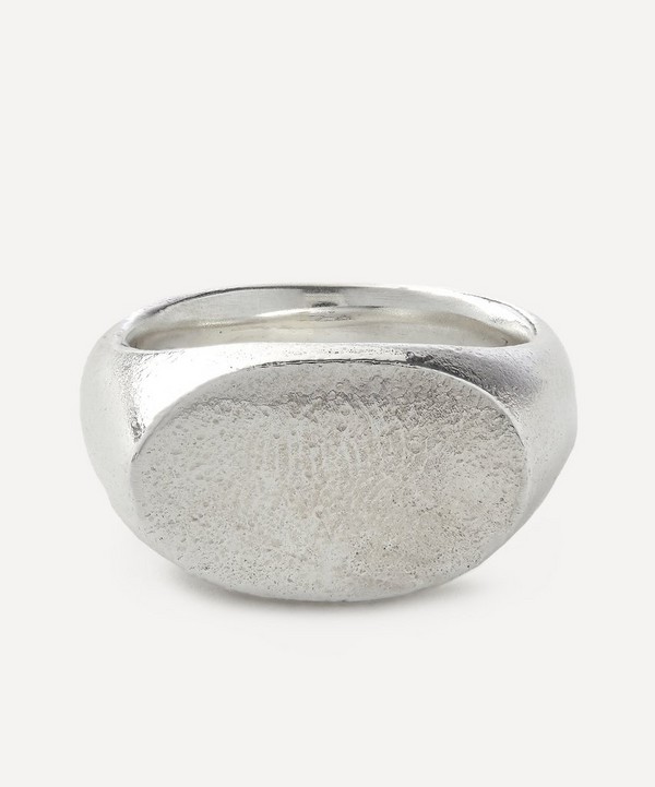 Frederick Grove - Sterling Silver Landscape Oval Signet Ring