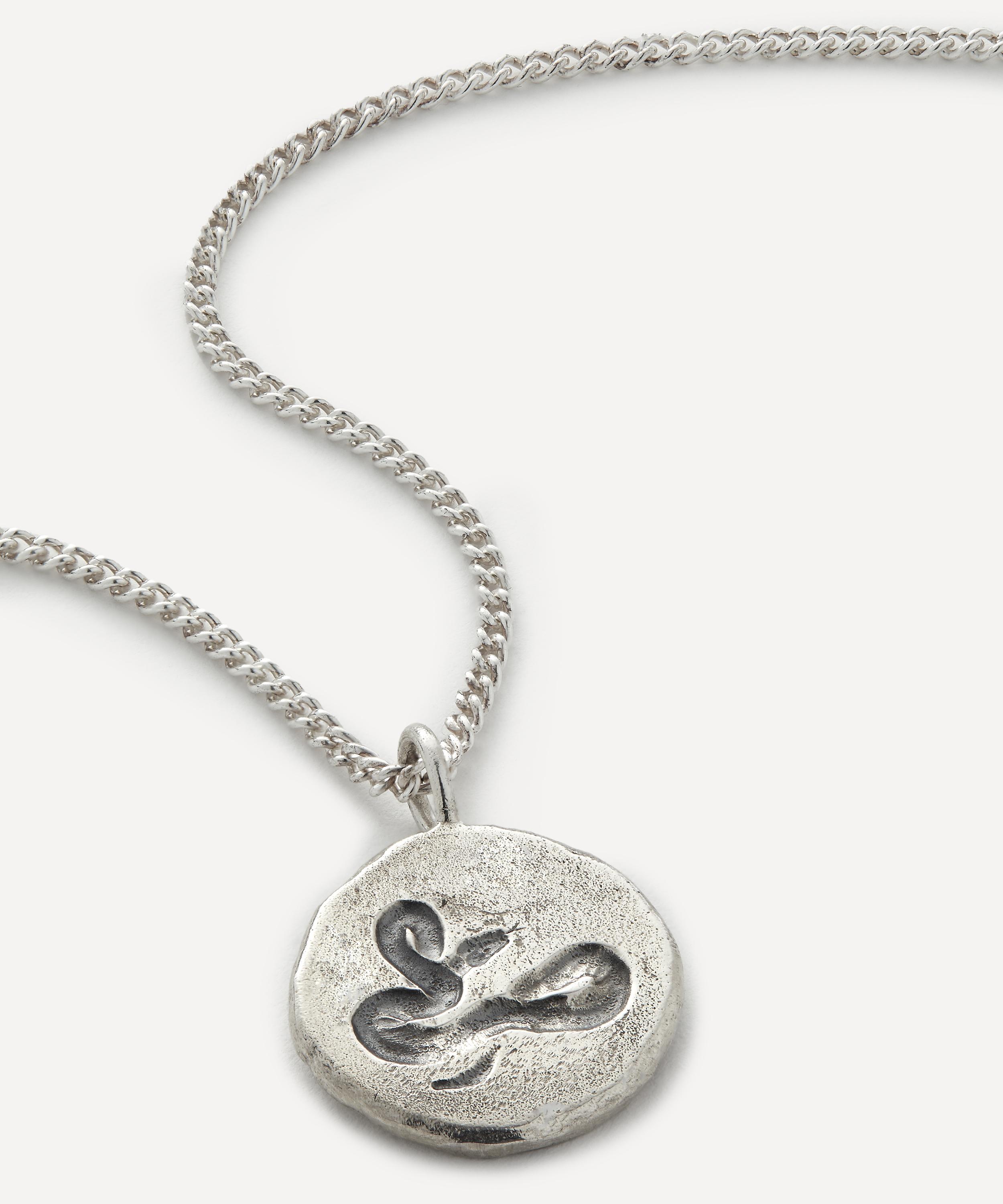 Frederick Grove - Sterling Silver Snake Pendant Necklace image number 0