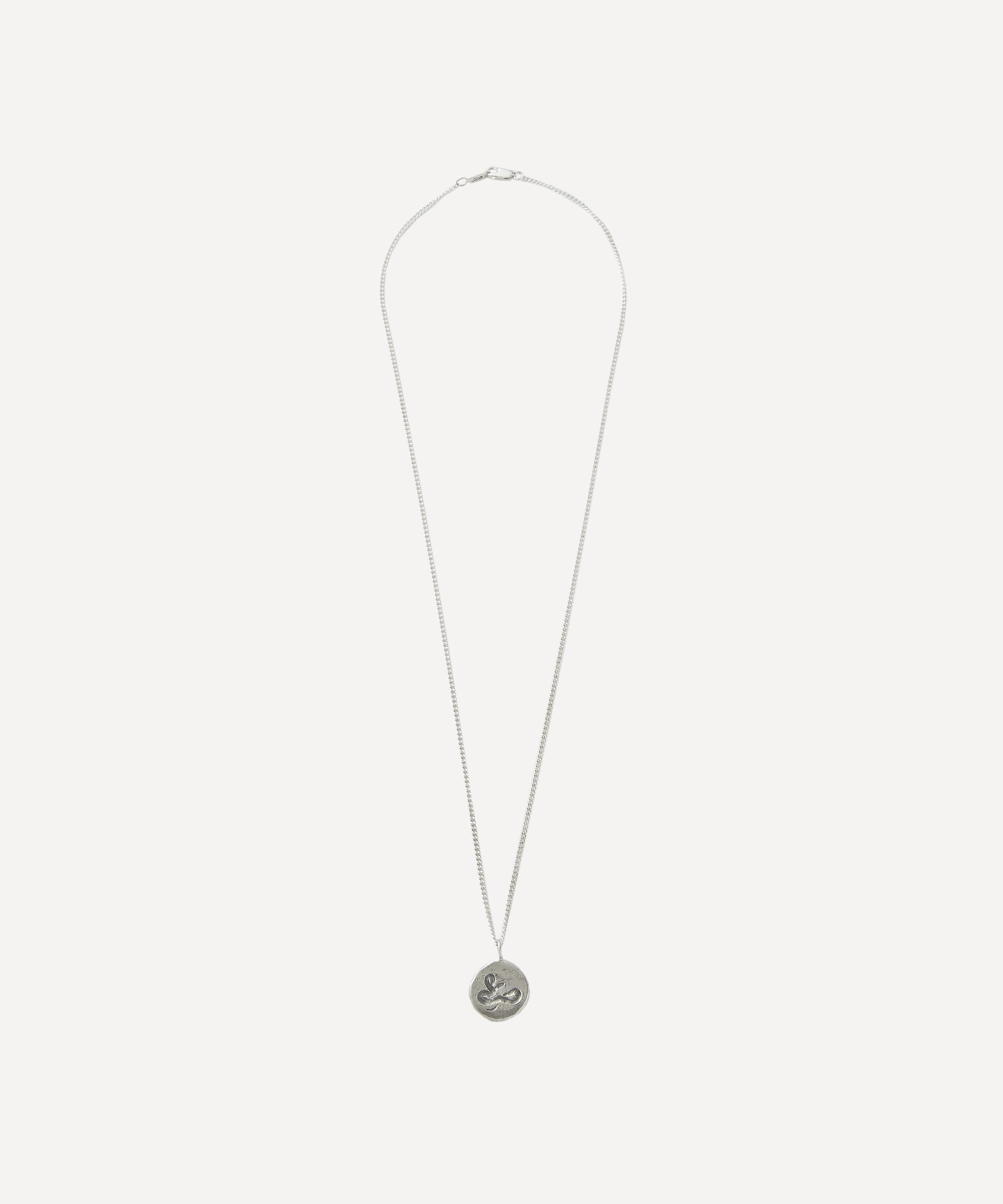 Frederick Grove - Sterling Silver Snake Pendant Necklace image number 1