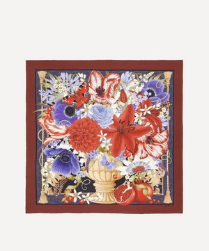 Emily Carter - The Pomegranate Still Life 90x90 Silk Scarf image number 0
