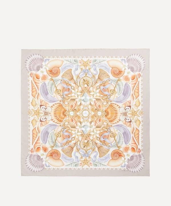 Emily Carter - The Shell and Starfish 90x90 Silk Scarf
