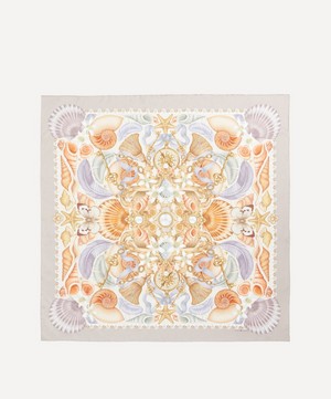 Emily Carter - The Shell and Starfish 90x90 Silk Scarf image number 0