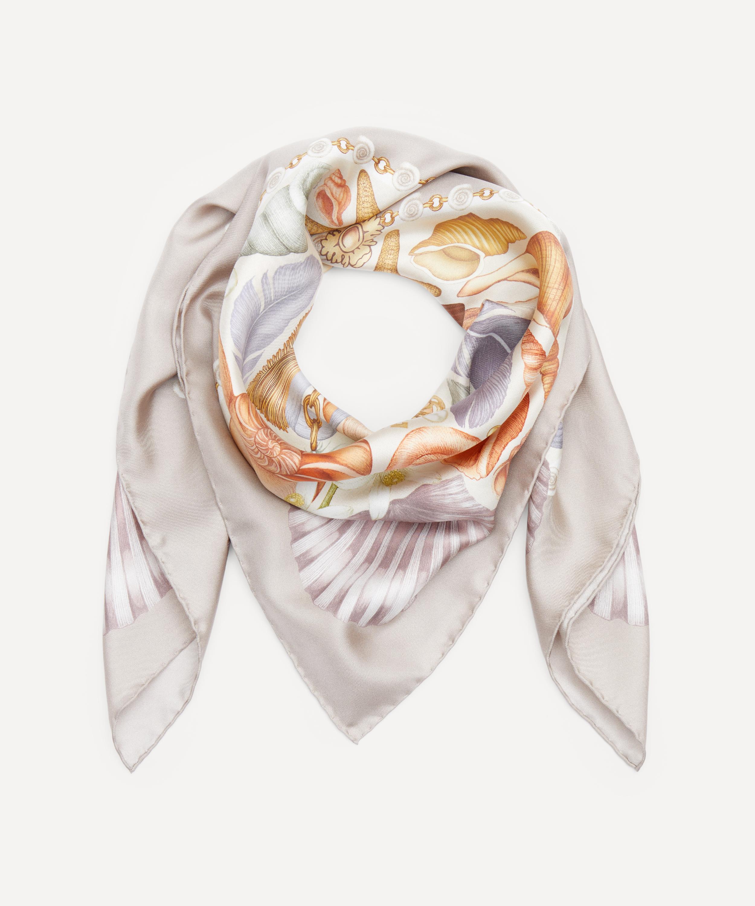 Emily Carter - The Shell and Starfish 90x90 Silk Scarf image number 1