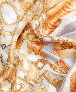Emily Carter - The Shell and Starfish 90x90 Silk Scarf image number 2