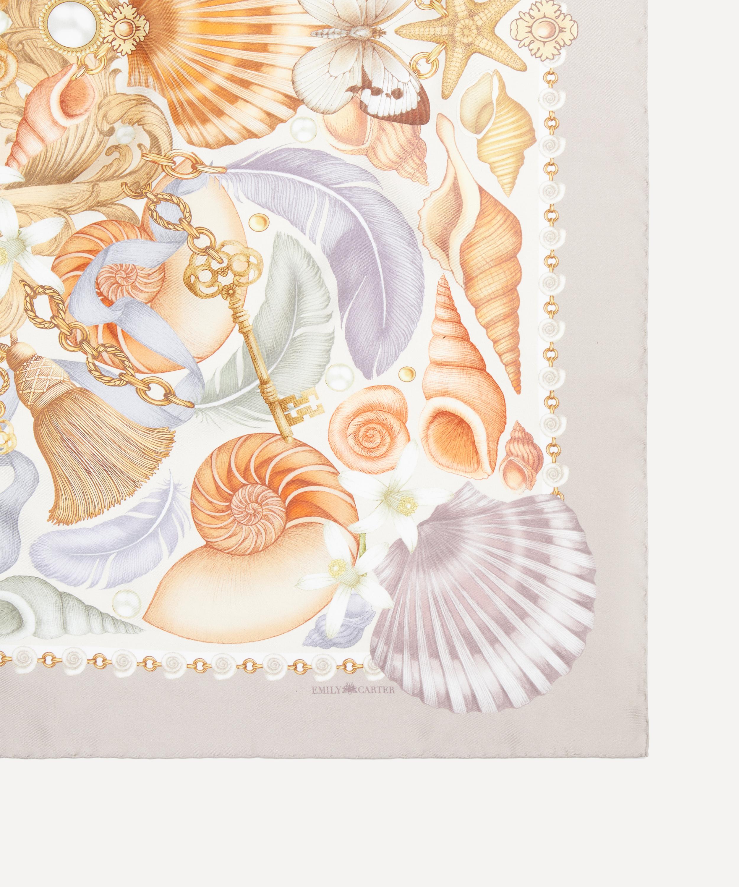 Emily Carter - The Shell and Starfish 90x90 Silk Scarf image number 3