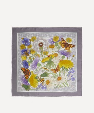 Emily Carter - The Thistle and Dandelion 65x65 Silk Scarf image number 0