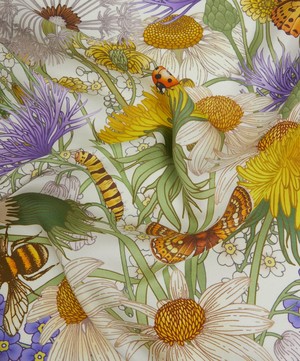 Emily Carter - The Thistle and Dandelion 65x65 Silk Scarf image number 3