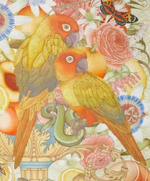 Emily Carter - The Parrot and Passion 65x65 Silk Scarf image number 2