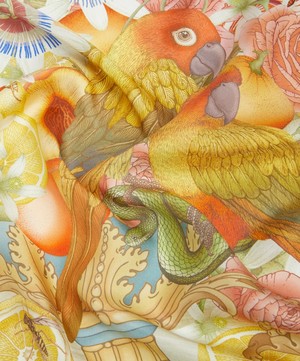 Emily Carter - The Parrot and Passion 65x65 Silk Scarf image number 3