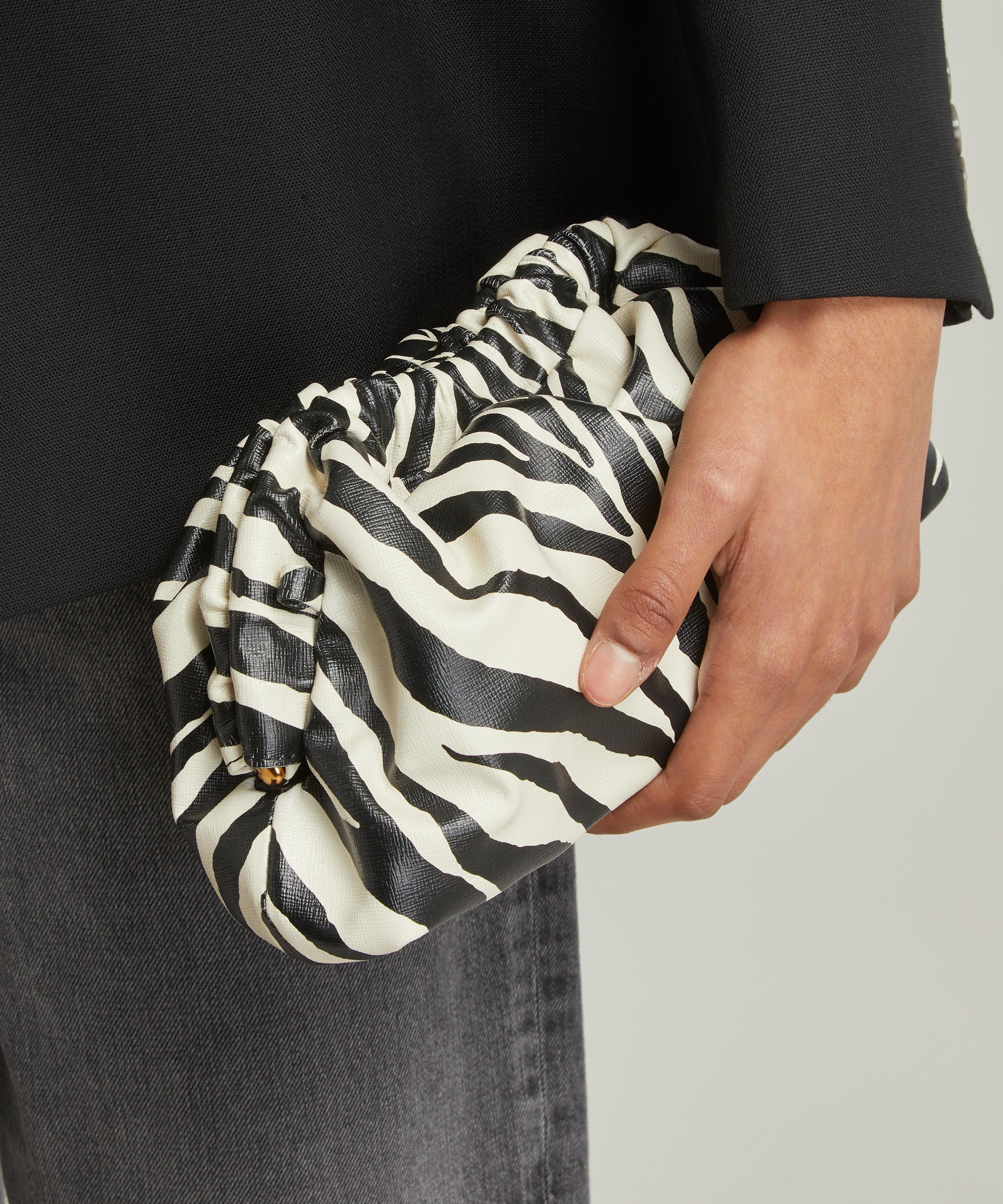 Zebra print sale clutch bag