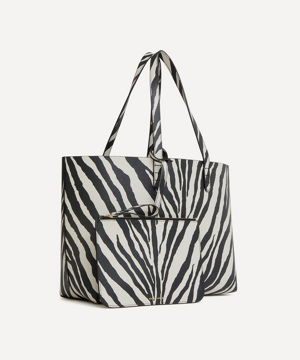 Mansur Gavriel - Small Zebra Print Leather Tote Bag