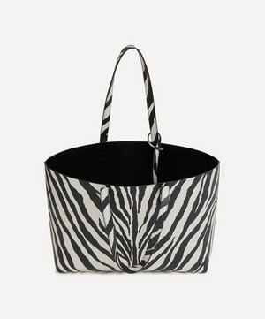 Mansur Gavriel - Small Zebra Print Leather Tote Bag image number 2