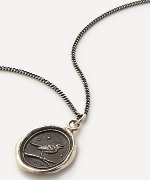 Pyrrha - Sterling Silver Nightingale Pendant Necklace image number 0