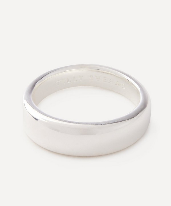 Tilly Sveaas - Slim Sterling Silver Band Ring image number null