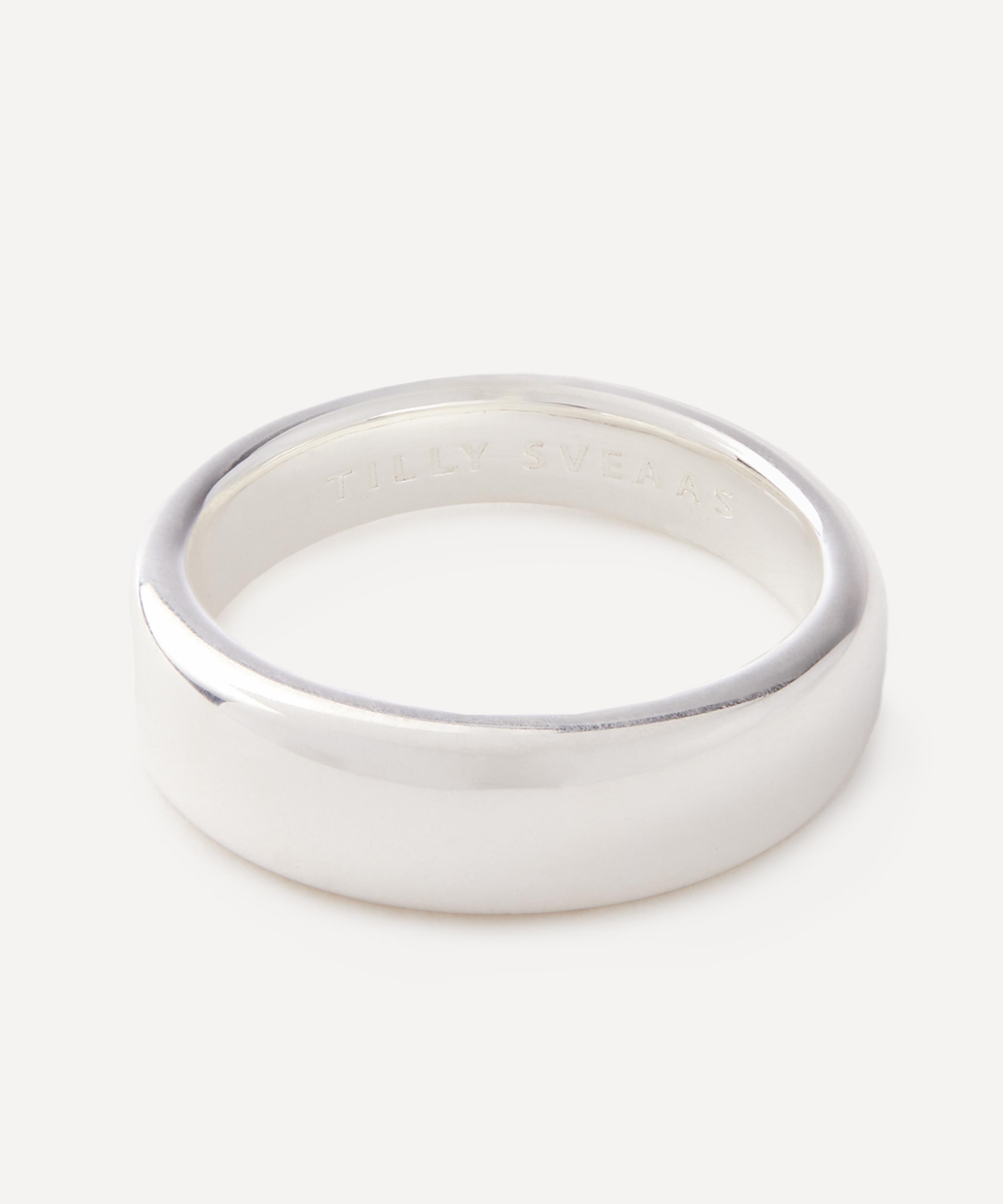 Tilly Sveaas - Slim Sterling Silver Band Ring image number 0