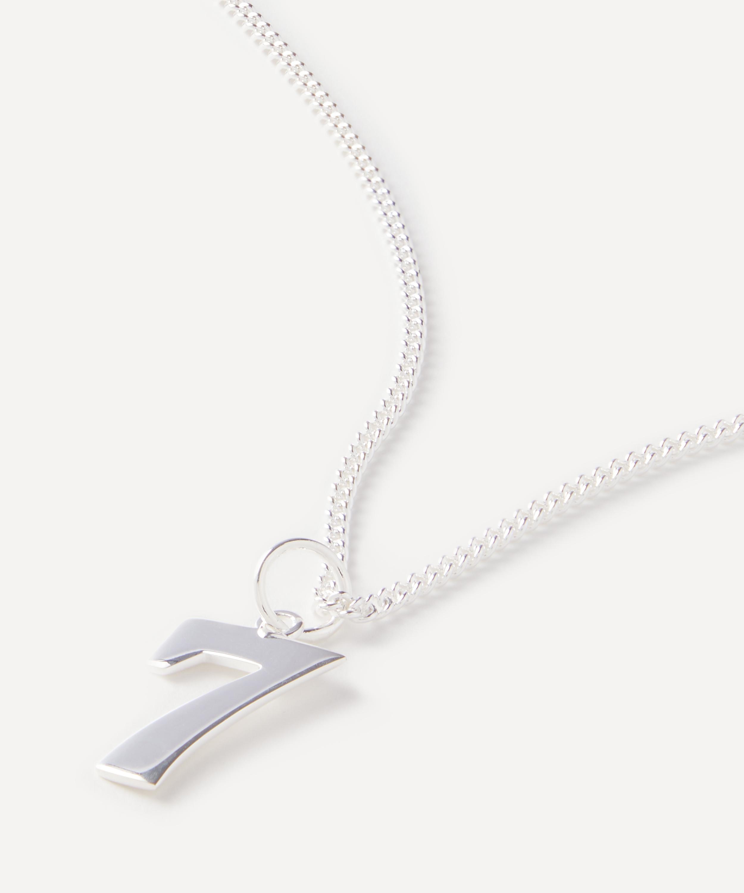 Tilly Sveaas Sterling Silver Number 7 Necklace