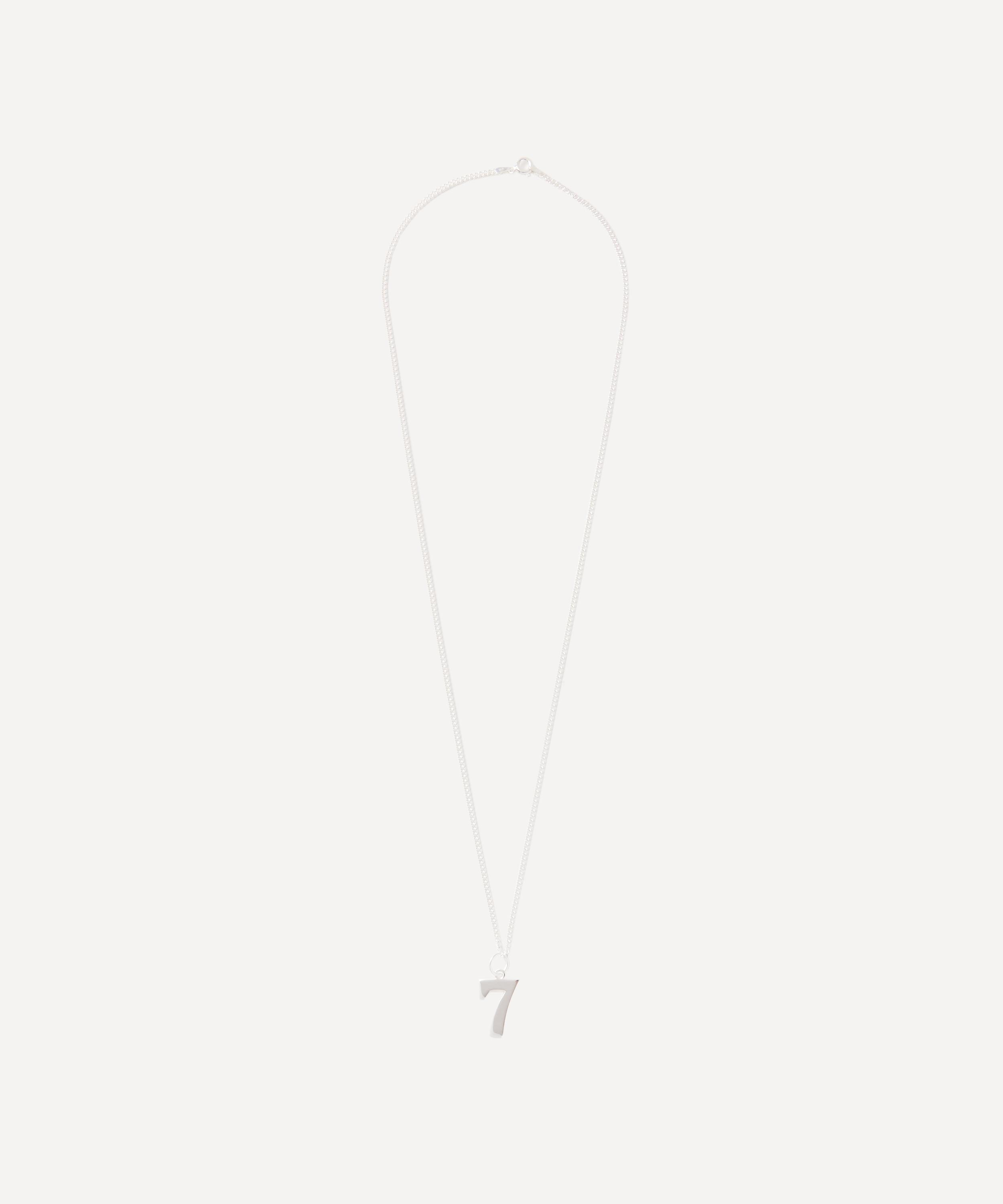 Tilly Sveaas Sterling Silver Number 7 Necklace | Liberty