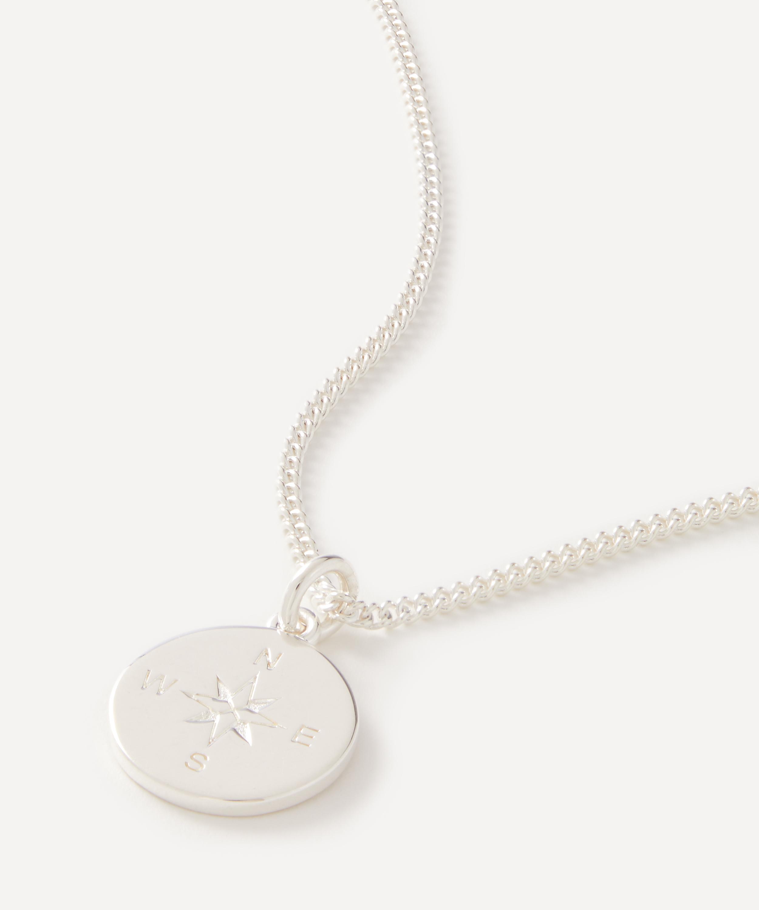 Tilly Sveaas - Sterling Silver Large Compass Necklace image number 0