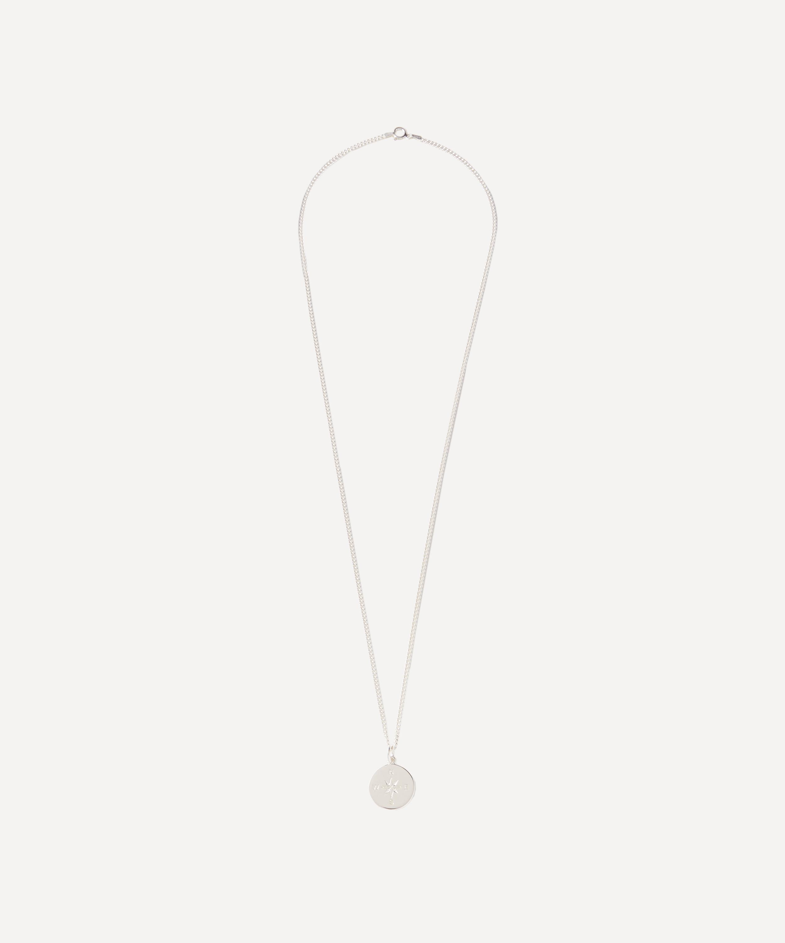 Tilly Sveaas - Sterling Silver Large Compass Necklace image number 1