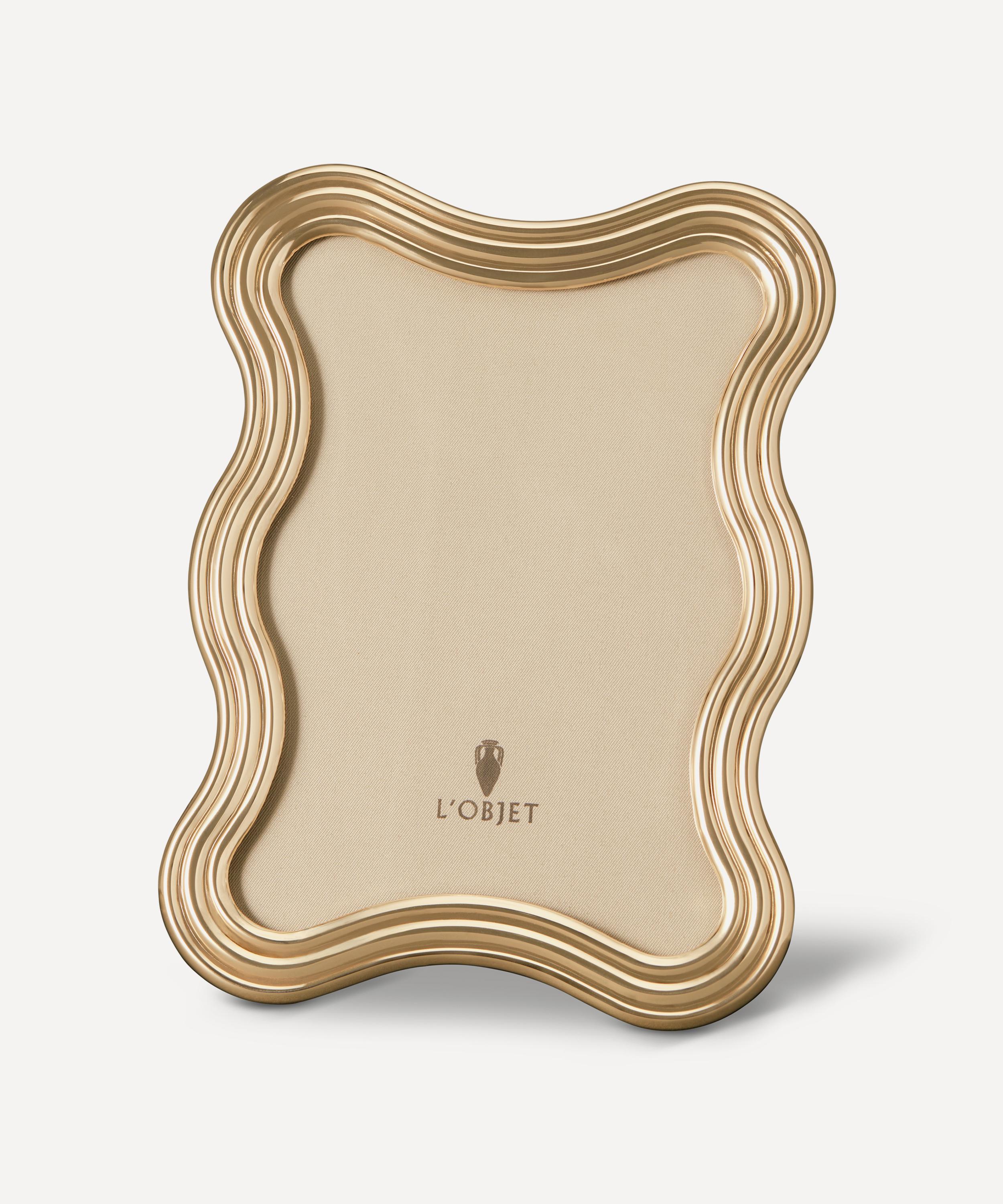 L'Objet - Ripple Gold-Plated 5x7” Photo Frame image number 0