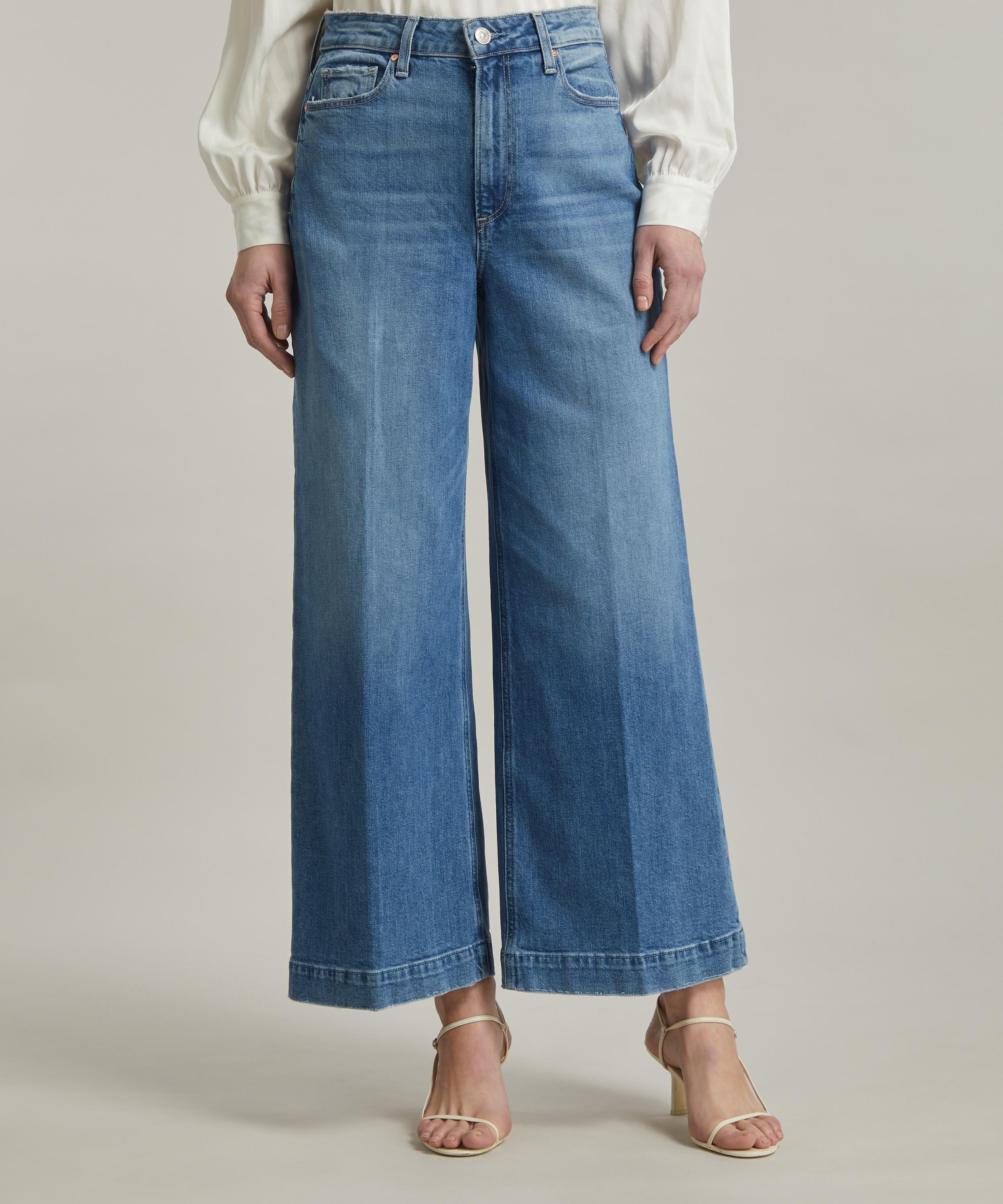 Ankle wide leg jeans best sale