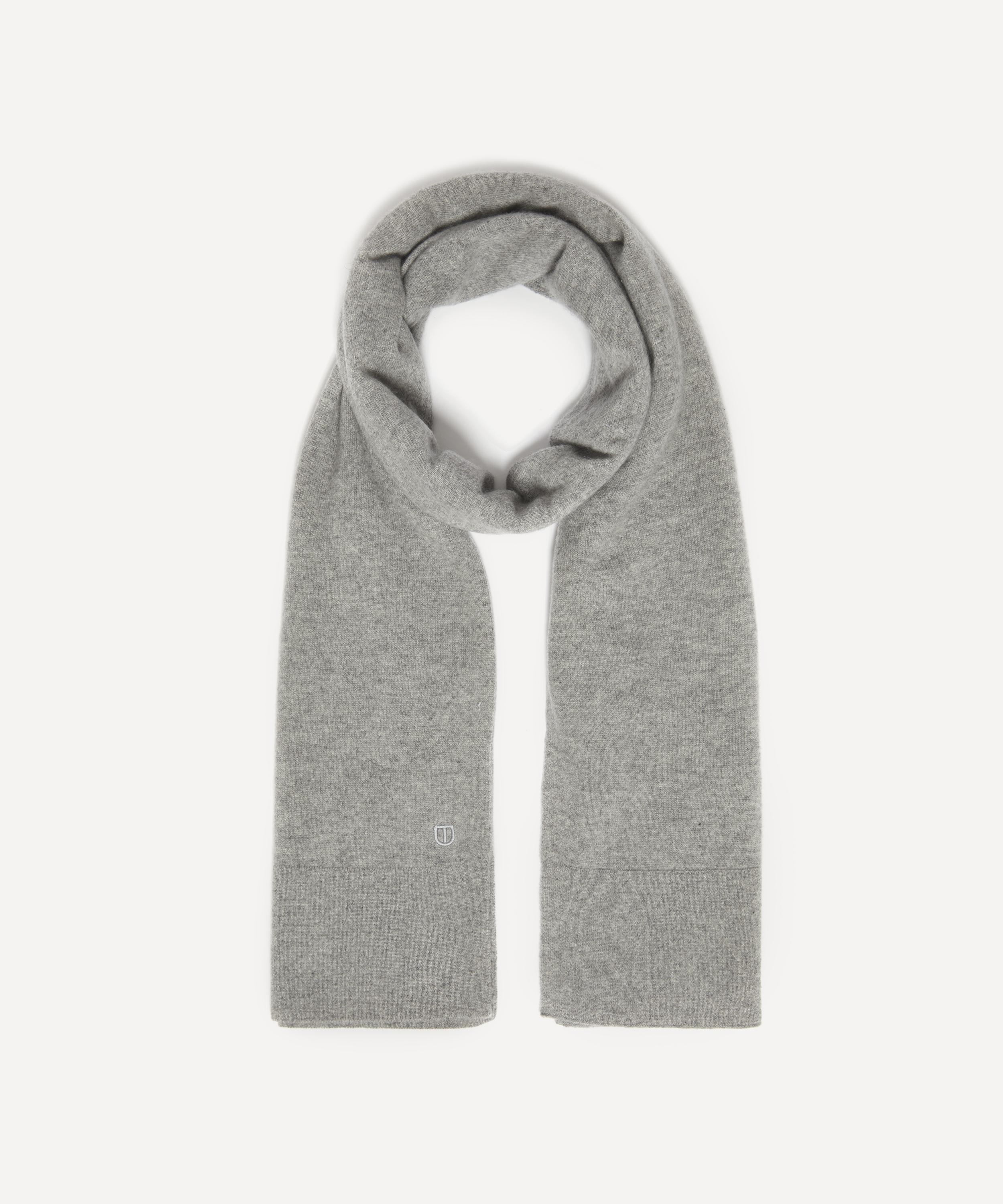 THE UNIFORM - Oversized Light Grey Cashmere Scarf image number 0