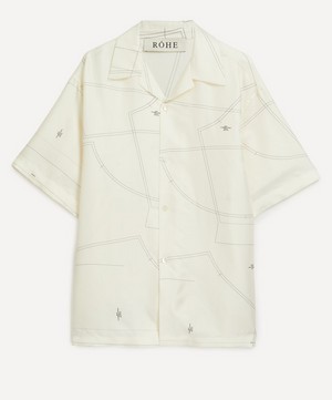 Róhe - Silk Camp Collar Short-Sleeve Shirt image number 0