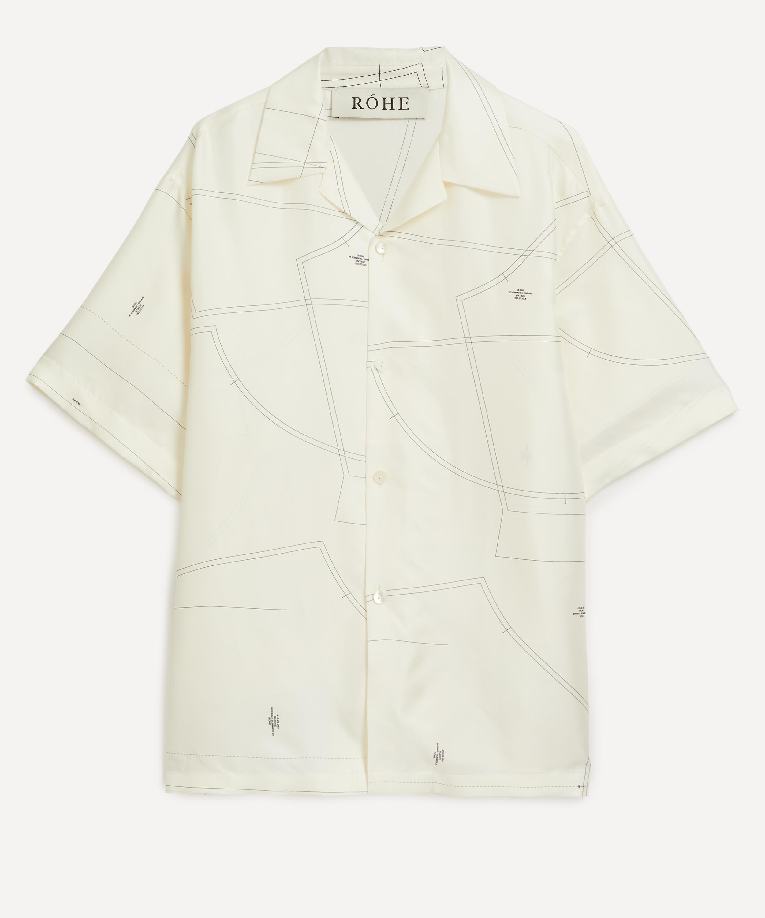Róhe - Silk Camp Collar Short-Sleeve Shirt image number 