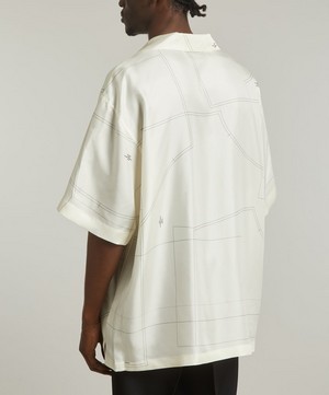 Róhe - Silk Camp Collar Short-Sleeve Shirt image number 3