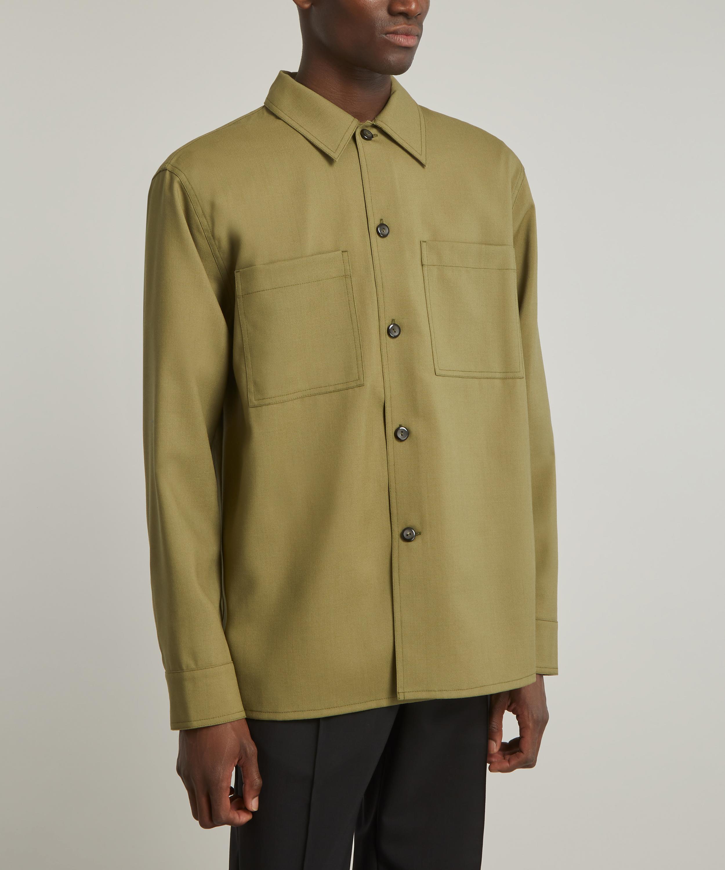 Róhe - Sage Oversized Wool Shirt image number 2
