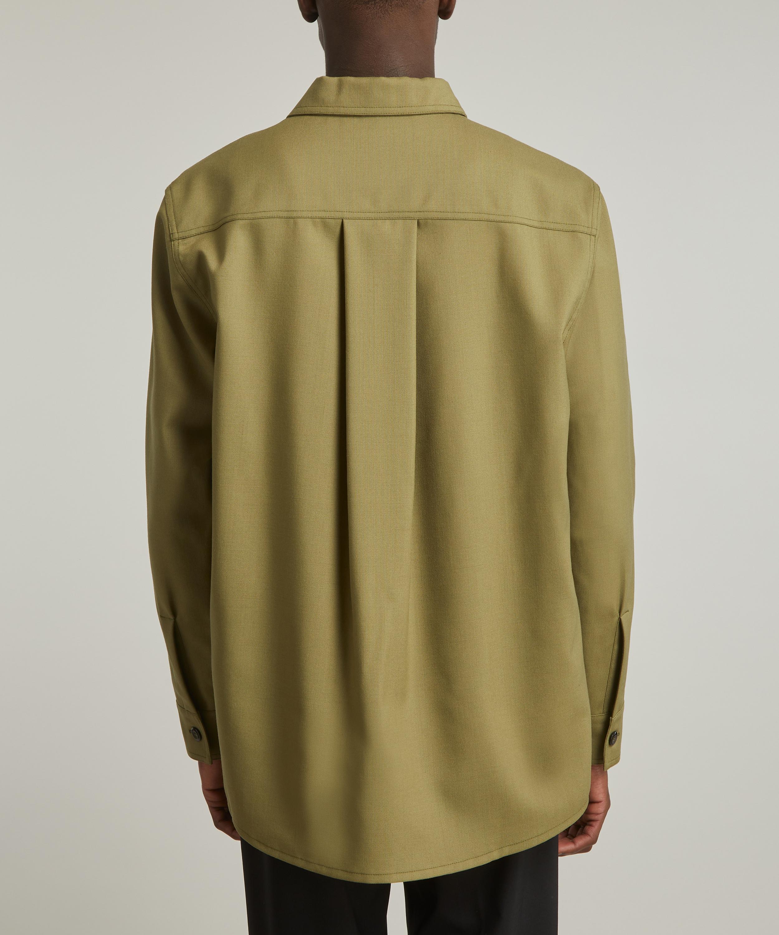Róhe - Sage Oversized Wool Shirt image number 3