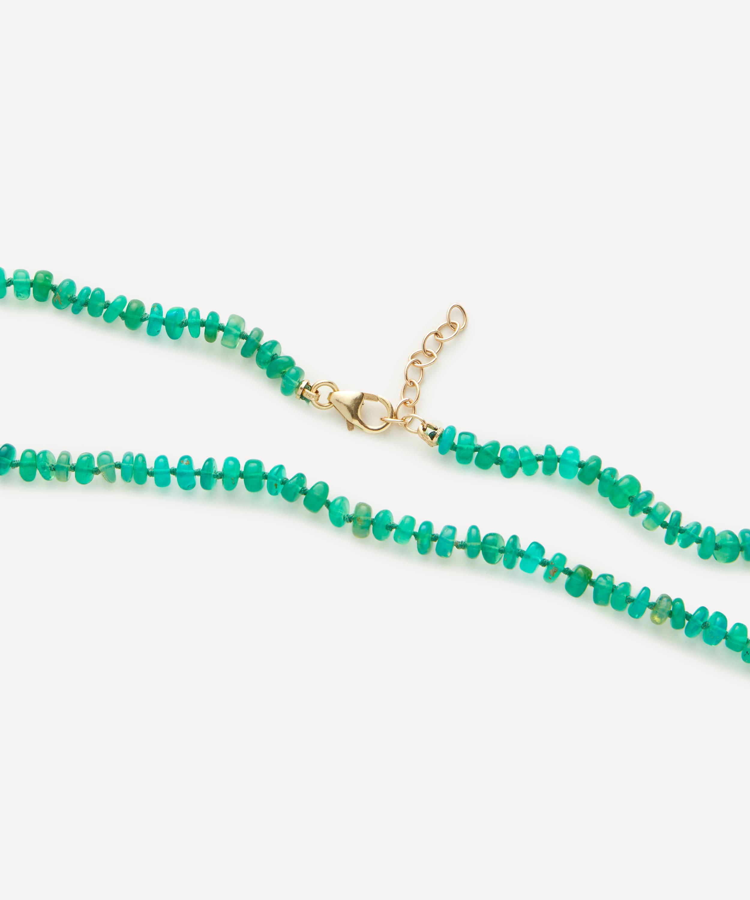 Andrea Fohrman - 14ct Gold Green Ethiopian Opal Beaded Necklace image number 1