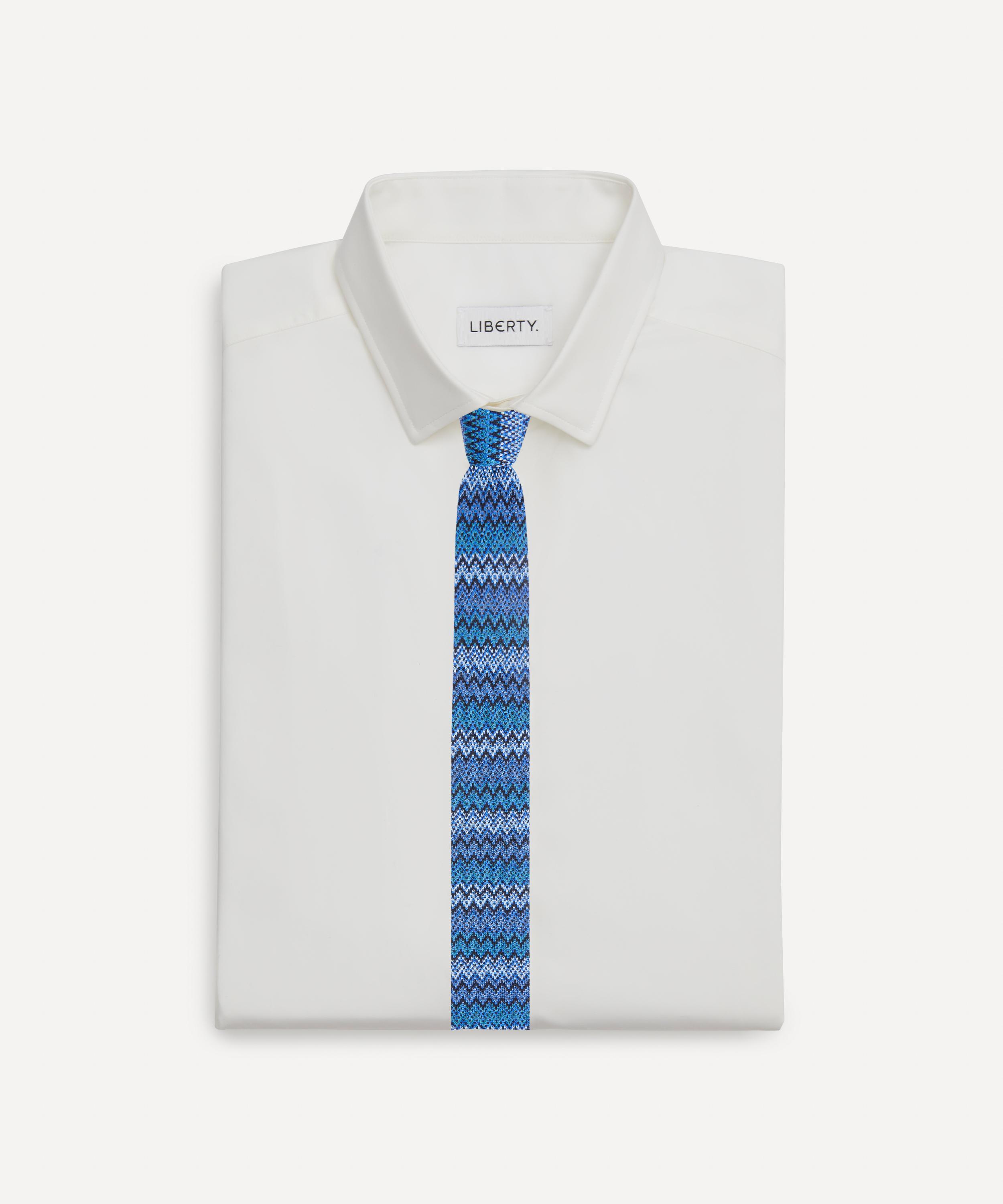 Missoni - Tonal Zig Zag Knit Tie image number 1